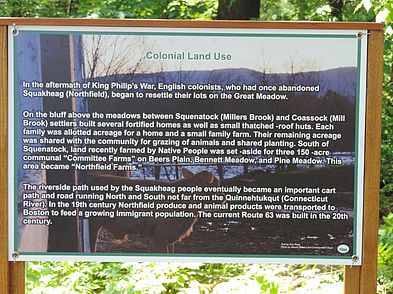 Colonial Land Use Trail Sign