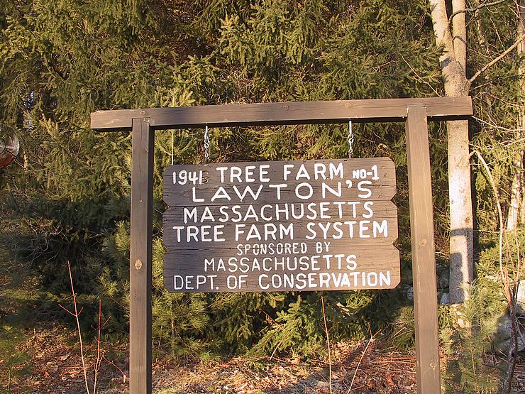Sign at Lawton State Forest