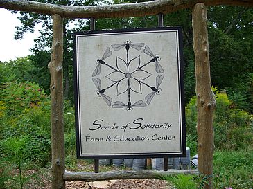 Seeds of Solidarity Farm Sign