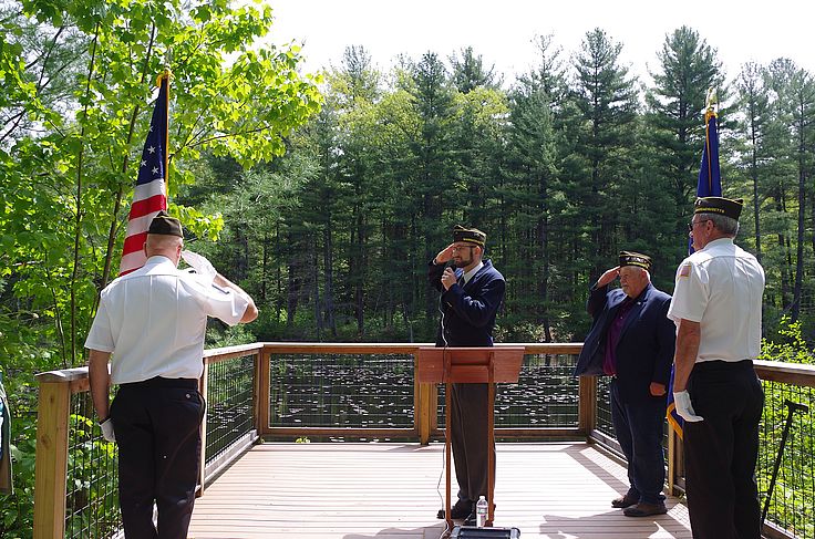 Memorial Day Ceremony at Alderbrook Meadows Wildlife Sanctuary in Northfield