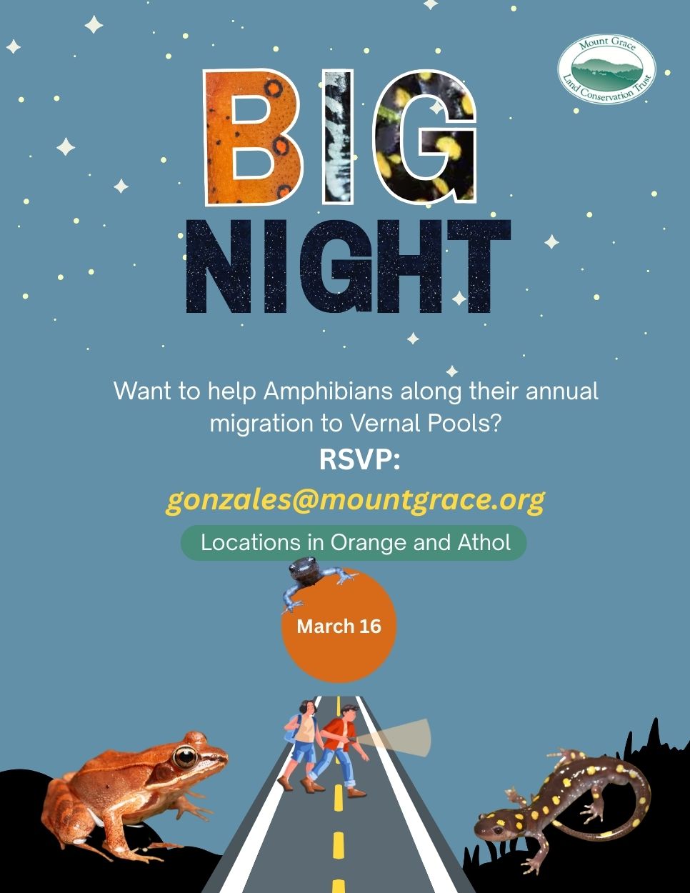 Big Night: Amphibian Migration Volunteer Event